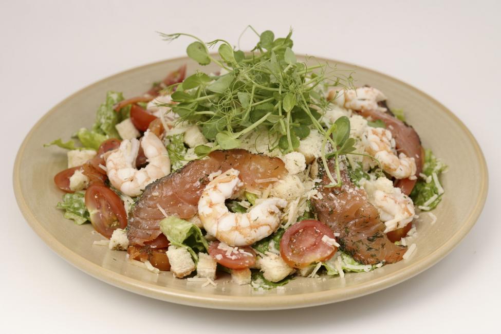 JetDine Menu S2 - Ceasar’s Mare with Scottish Smoked Salmon and Prawns