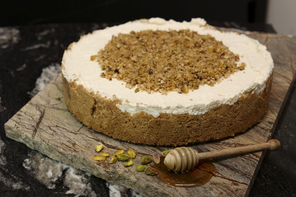JetDine Menu dp11 - Ricotta Cream  pie with Honey